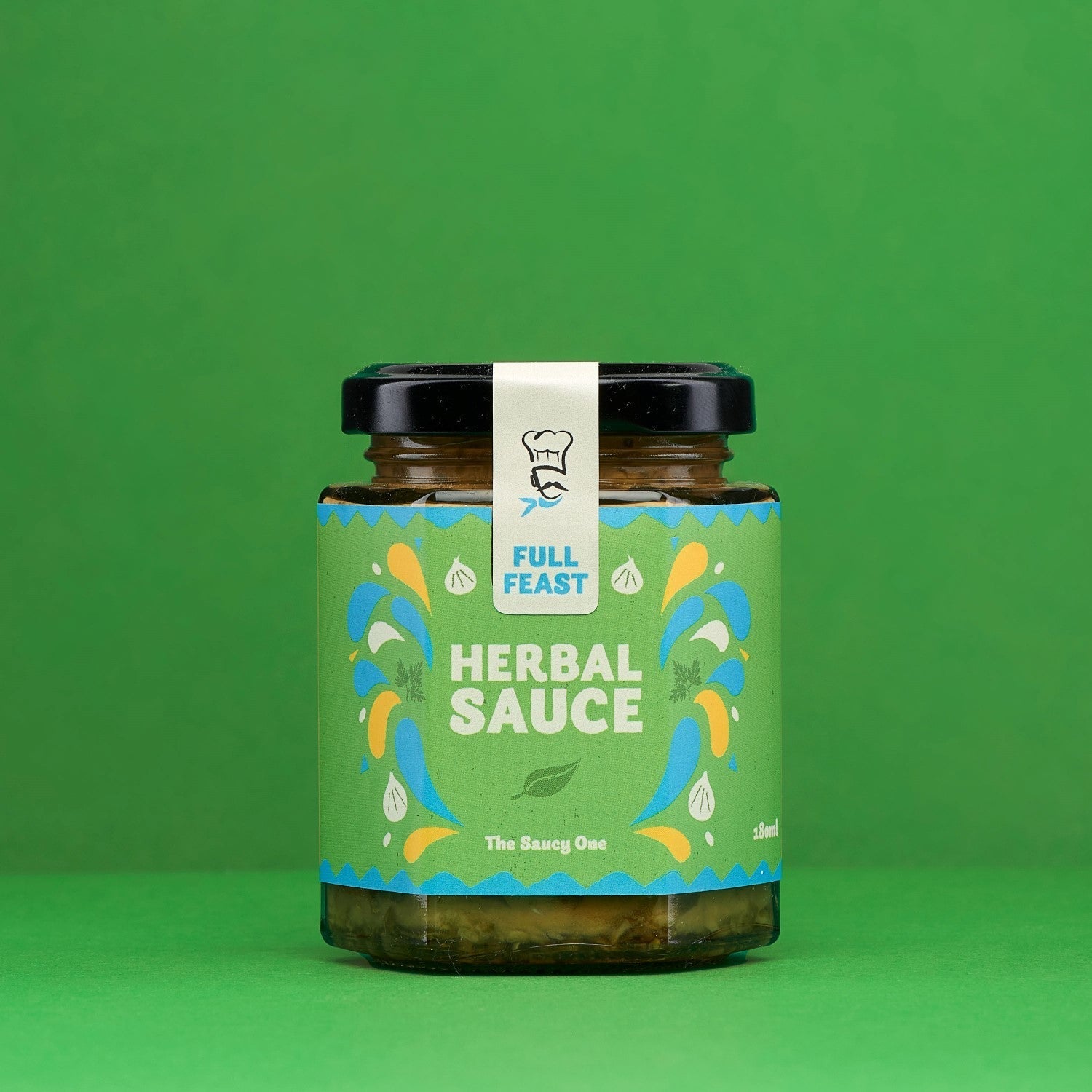 Full Feast Fresh Herbal Sauce — herb sauce UK — front label