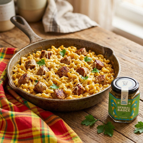 Creamy Herbal Chicken Sausage Coquillettes: A 20-Minute Family Dinner