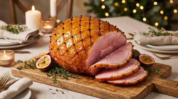 Caribbean Glazed Ham: My Sweet Passion Fruit Sunday Centrepiece