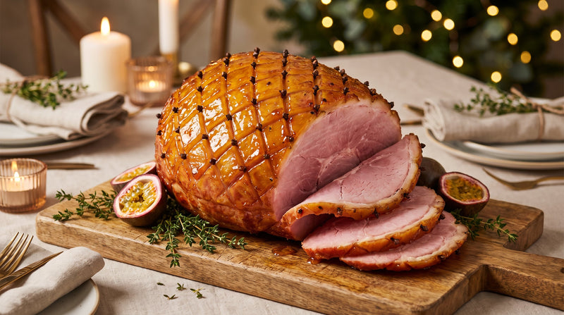 Caribbean Glazed Ham: My Sweet Passion Fruit Sunday Centrepiece