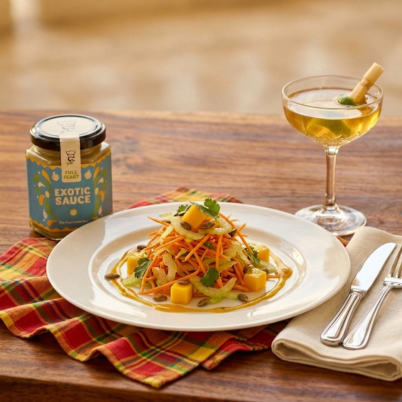 Full Feast Exotic Mango Crunch Salad: A Tropical 15-Minute Starter