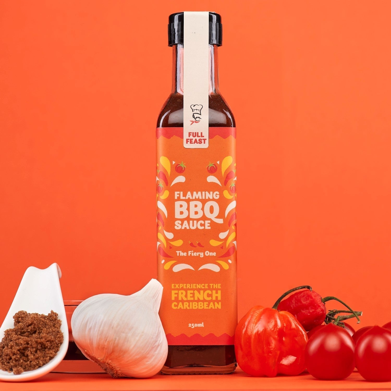 Full Feast flaming bbq sauce in the Spicy Carnival Set